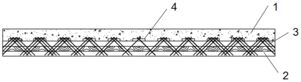 Orthogonal laminated wood-concrete composite floor and reinforcing method