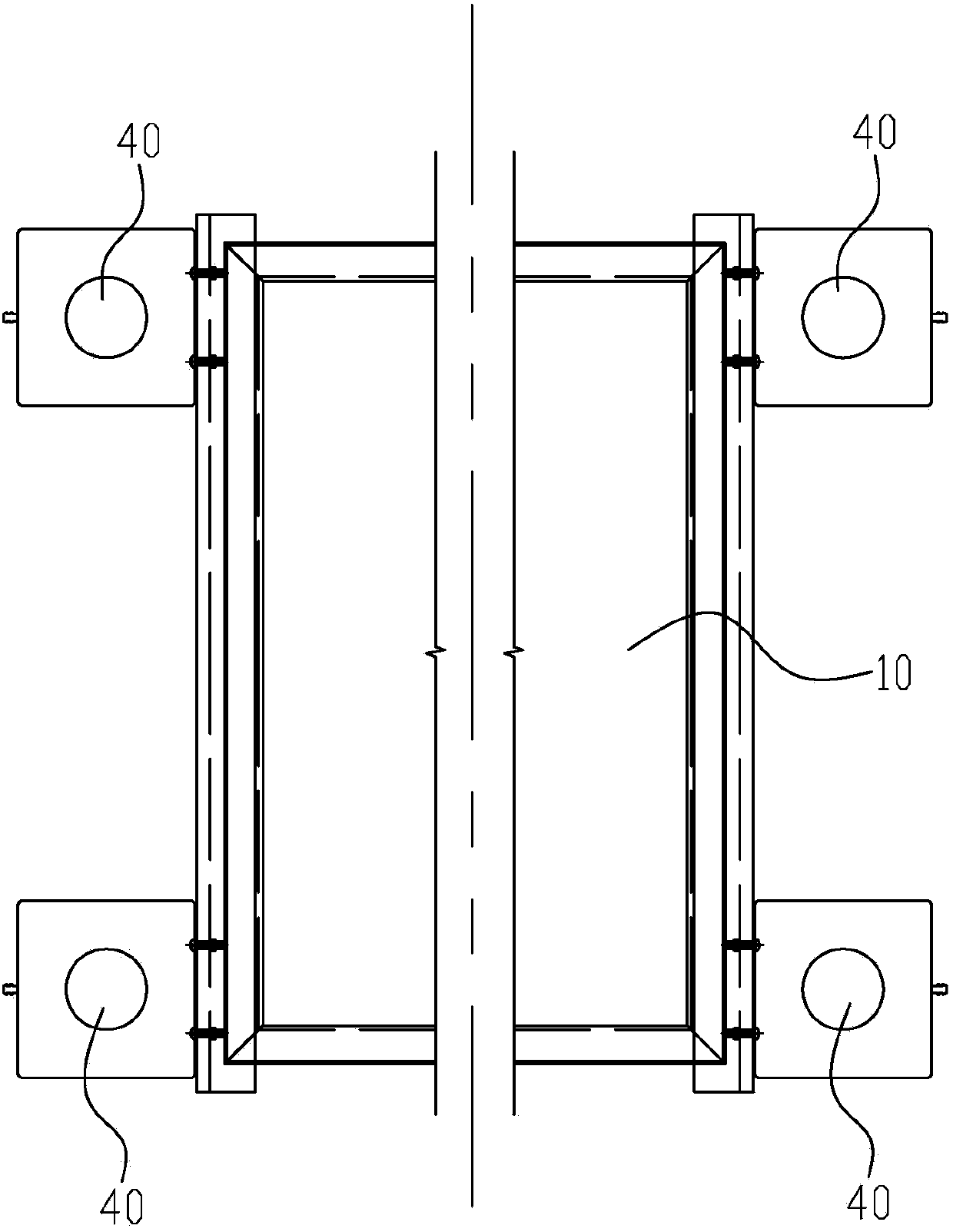 Method for detecting adhesive property of hollow glass external sealant