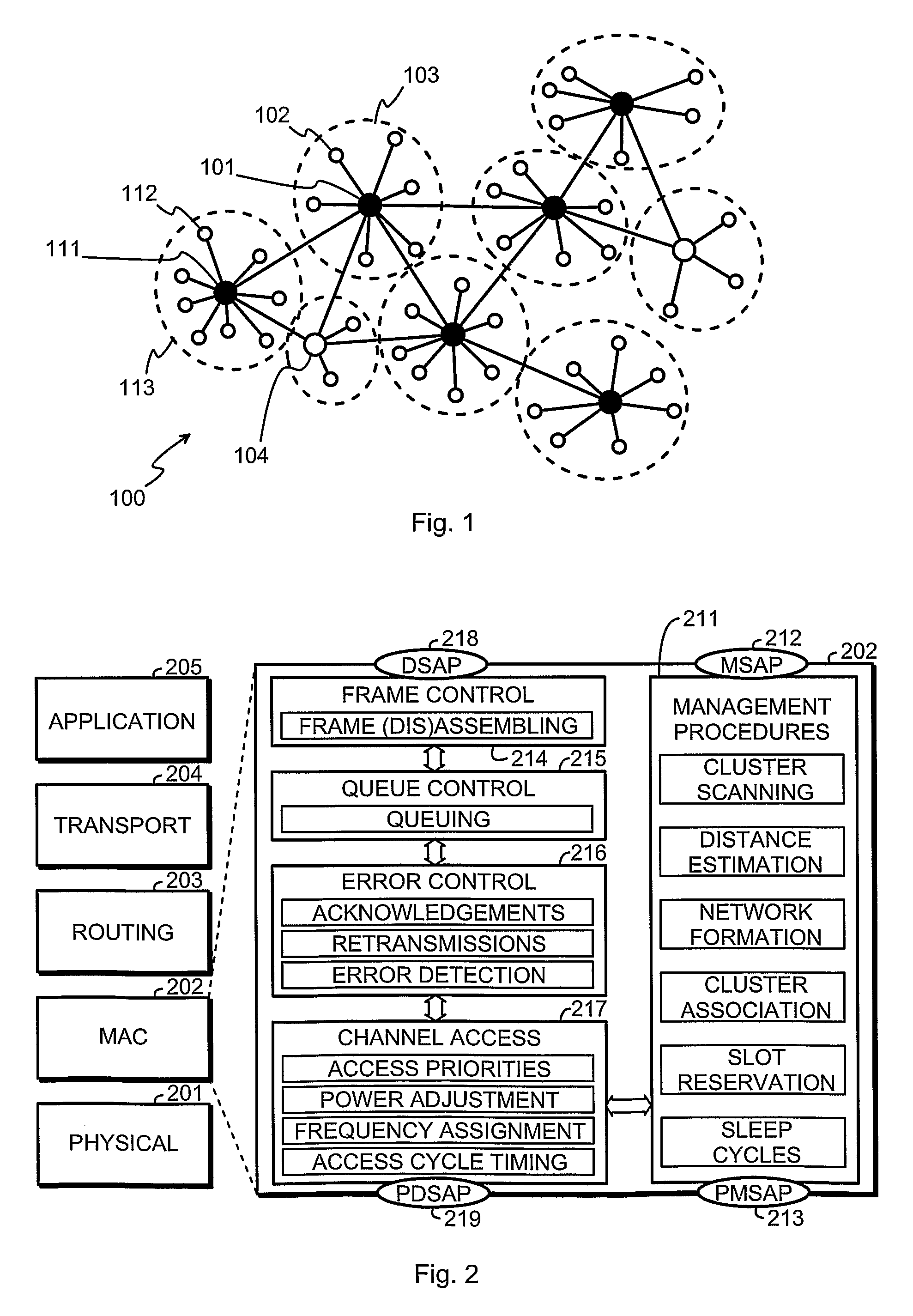 Energy efficient wireless sensor network, node devices for the same and a method for arranging communications in a wireless sensor network