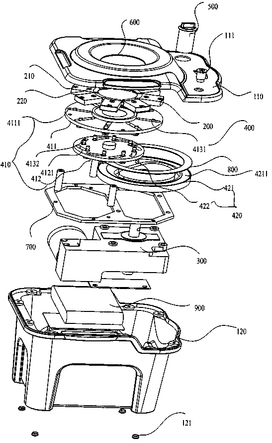 Film pressing machine for sampling head