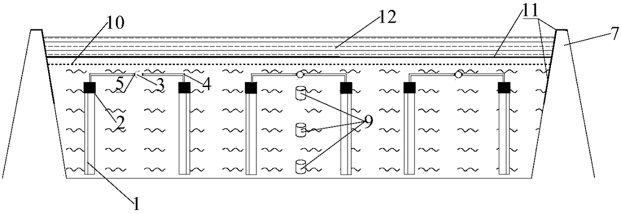 Positive and negative pressure rapid consolidation method of dredged fill sludge based on strength control