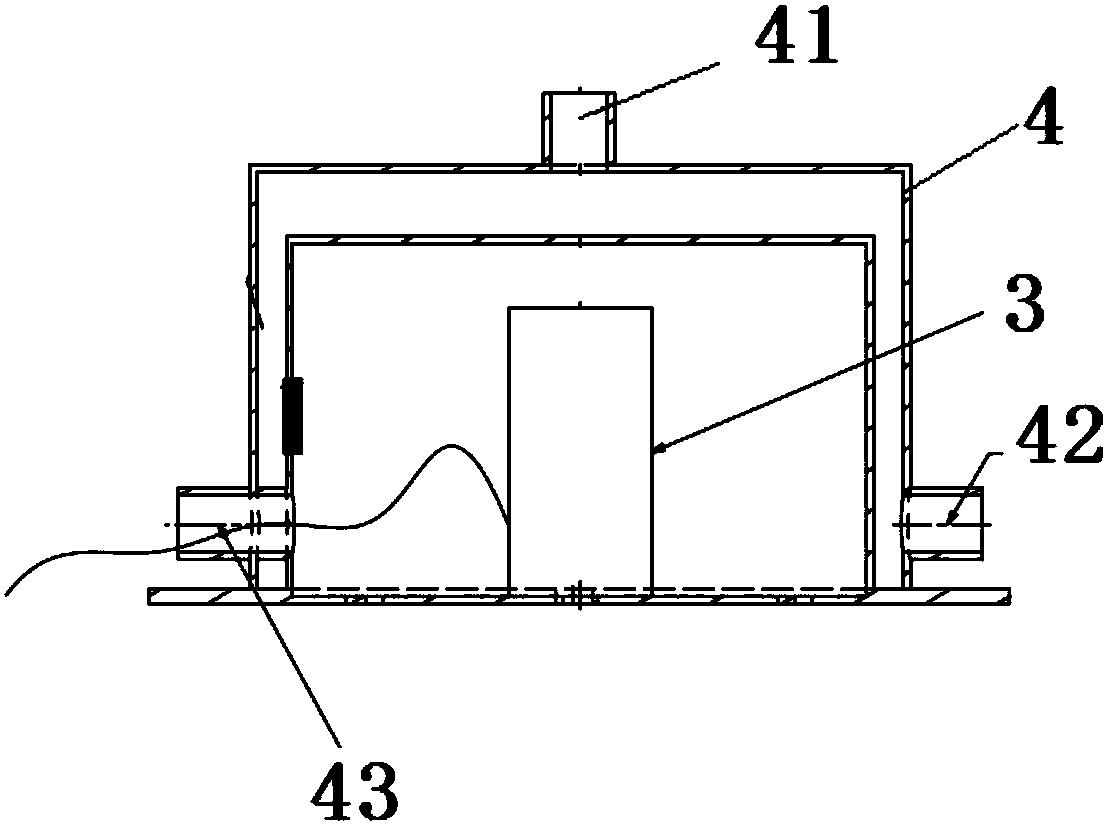 Vibration performance test system under super-high temperature environment