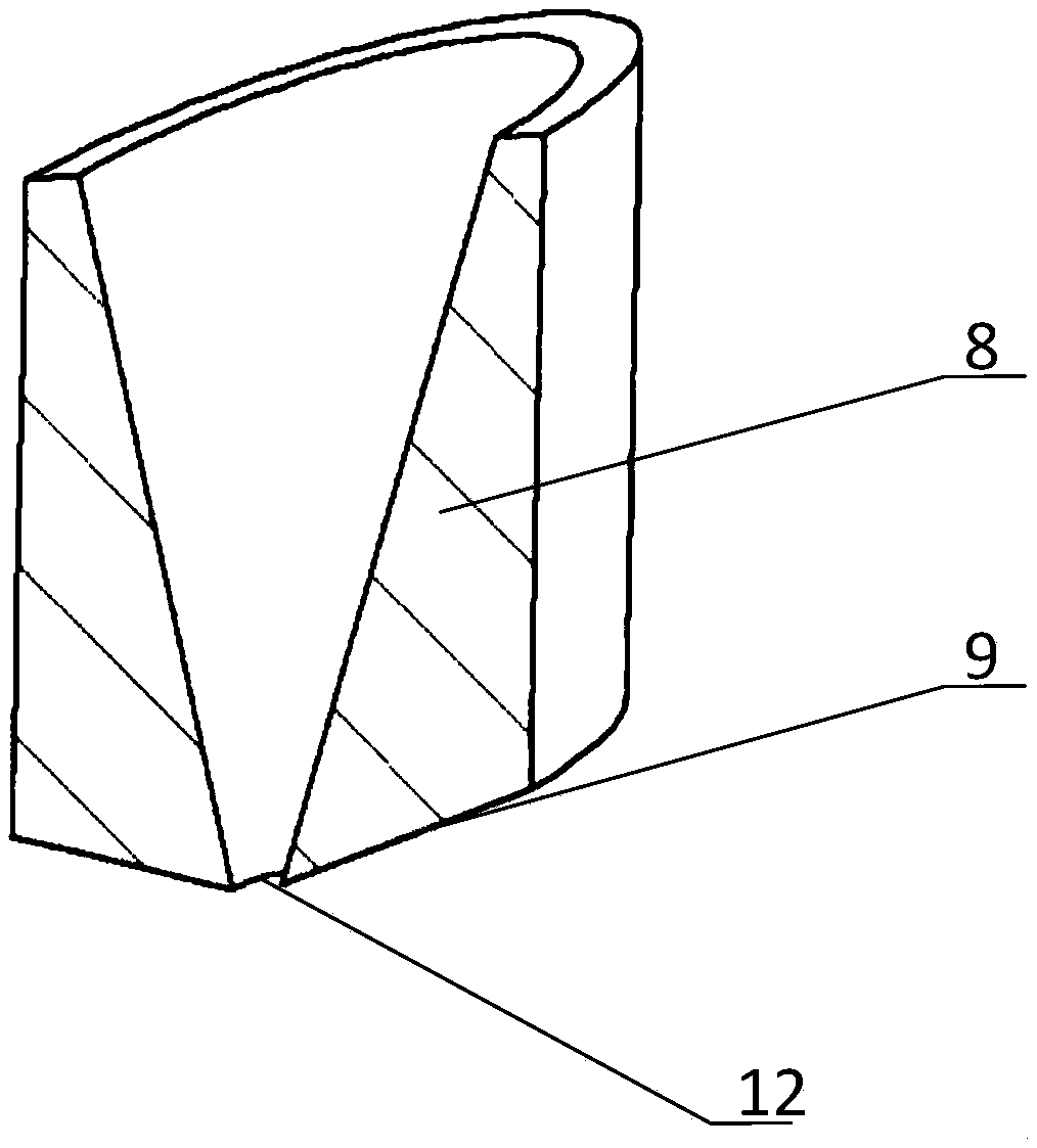 Composite thermal diaphragm cooling device for solar telescope