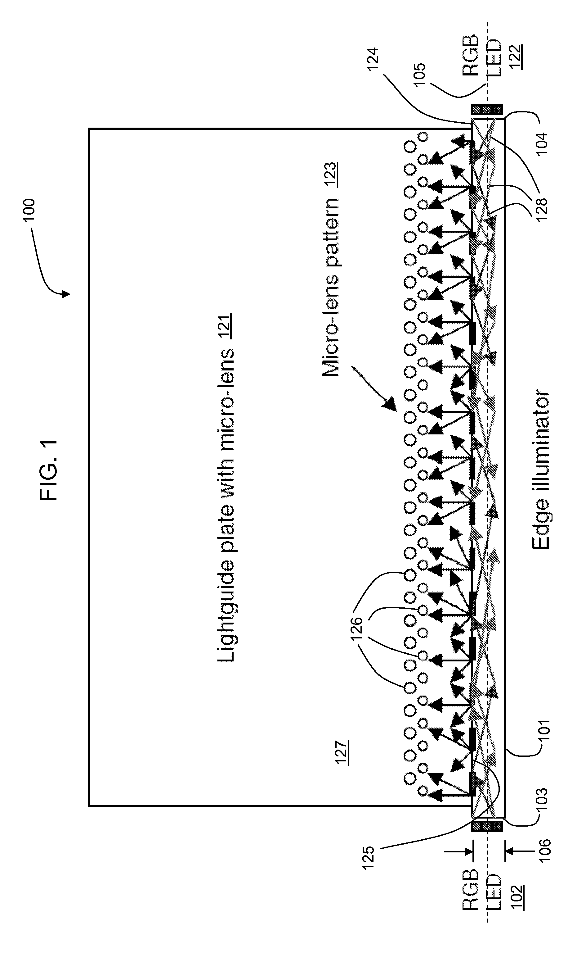 LED backlight having edge illuminator for flat panel LCD displays