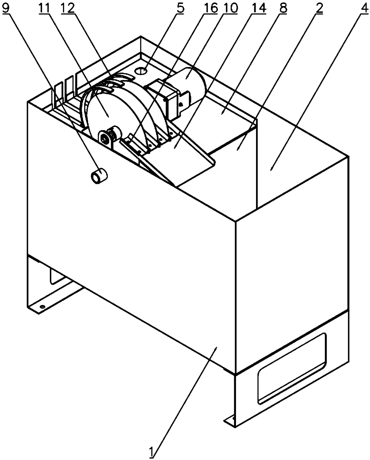 Oil-water separation device of cutting fluid circulating filtration system