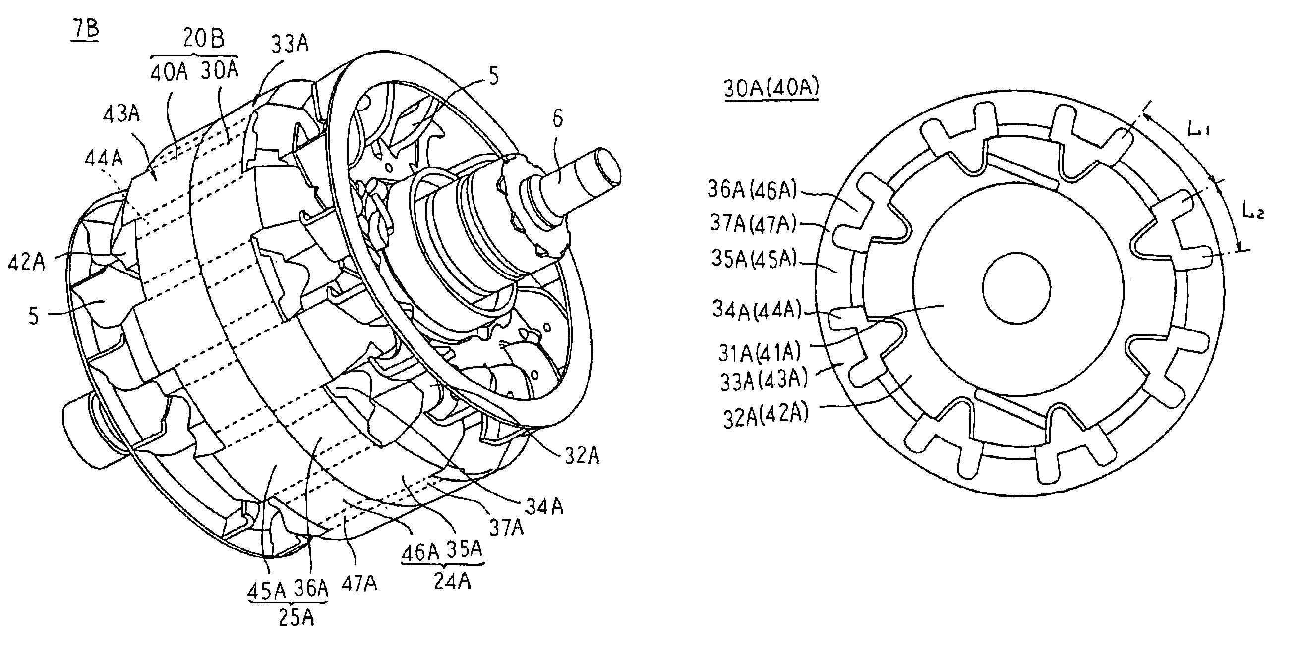 Rotor for rotary electric rotor