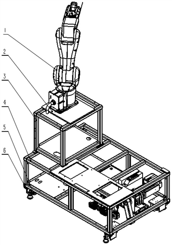 Robot RGV meter hanging system