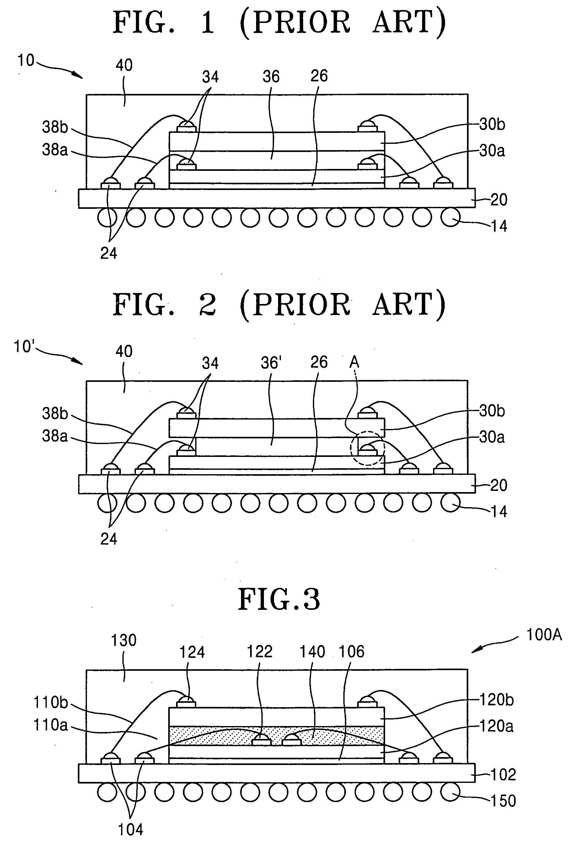 Highly reliable stack type semiconductor package