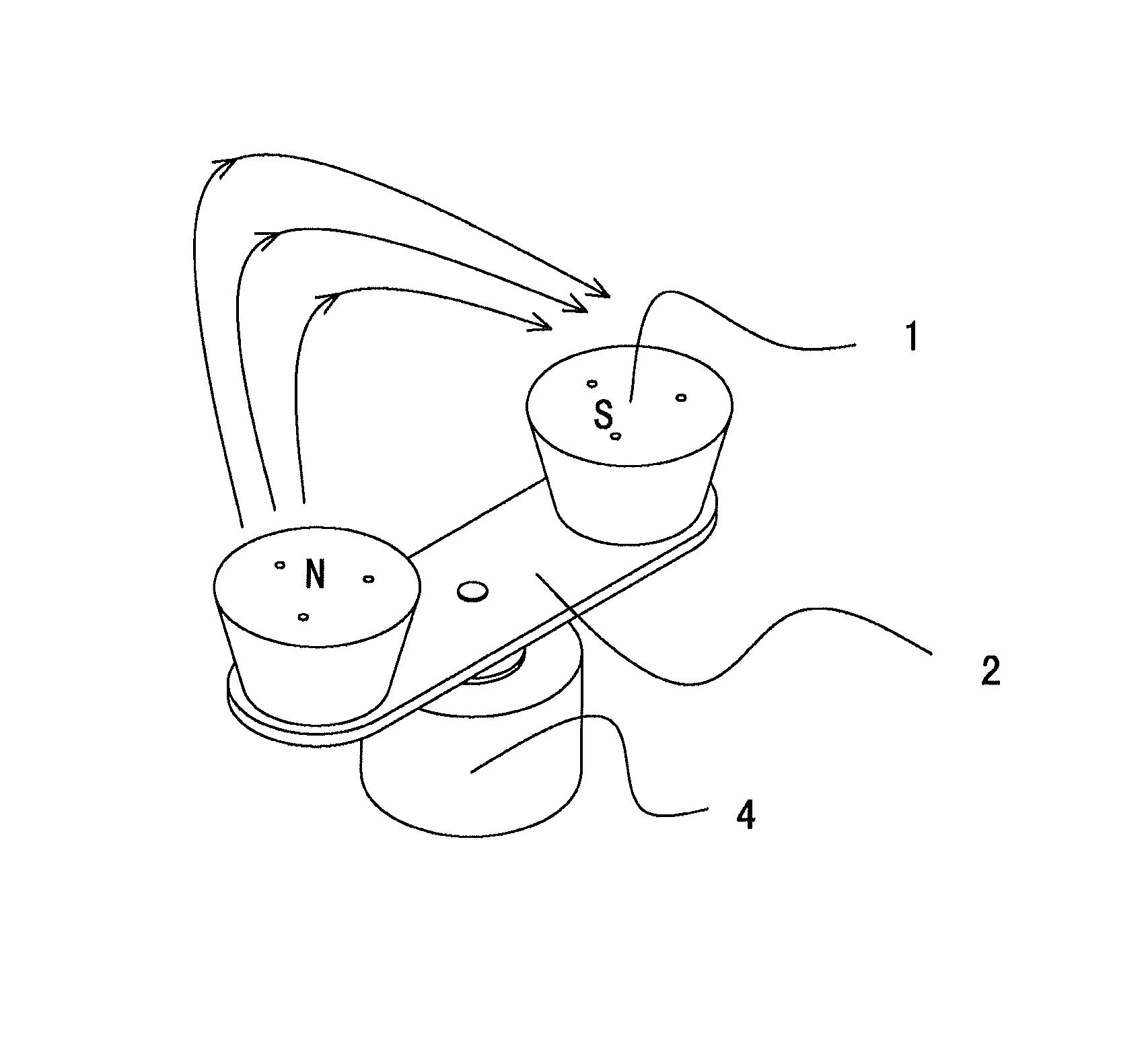 Method for implementing low-frequency rotating constant high magnetic field