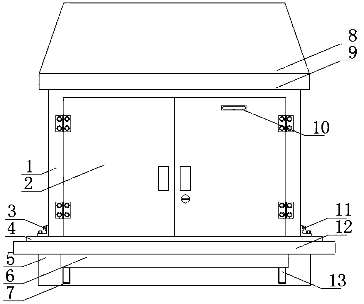 High-low voltage prefabricated substation with good protection performance