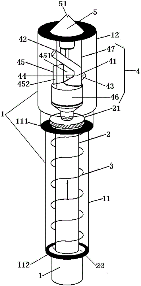 Underground lifting type self-rotating spray head