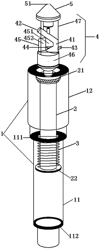 Underground lifting type self-rotating spray head