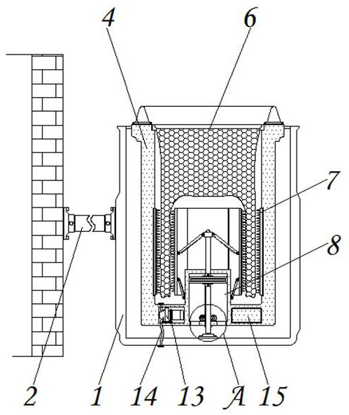 Offshore garbage recycling device for marine environment guarantee based on wave driving