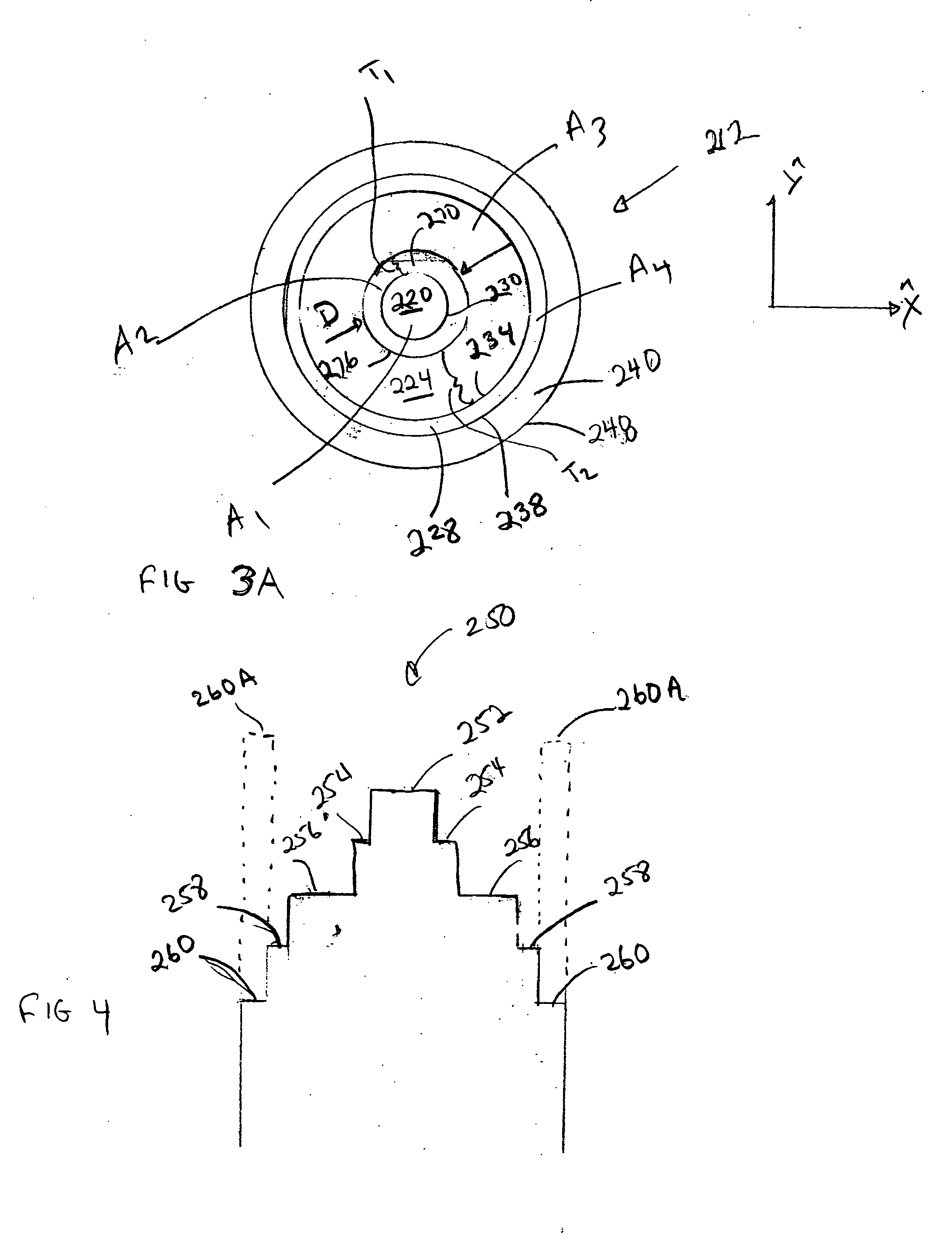 Fiber optic article with inner region