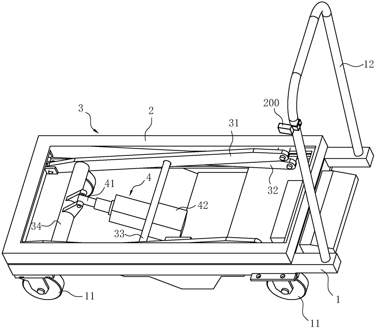 Carrying vehicle for carrying passing box