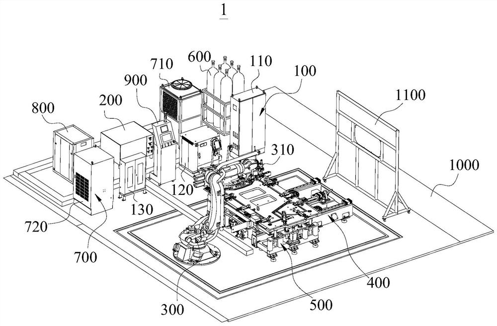 Laser welding system for heat exchange plate