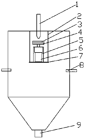 Atomization chamber for preparing firework aluminum powder