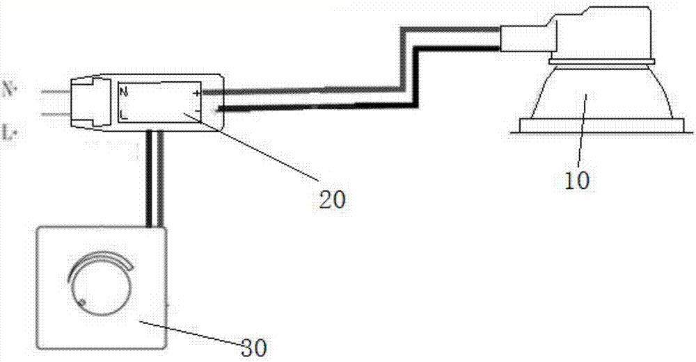 Light adjustment system for LED lamp