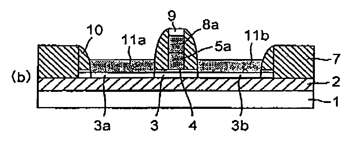 MOSFET formed on a silicon-on-insulator substrate having a SOI layer and method of manufacturing