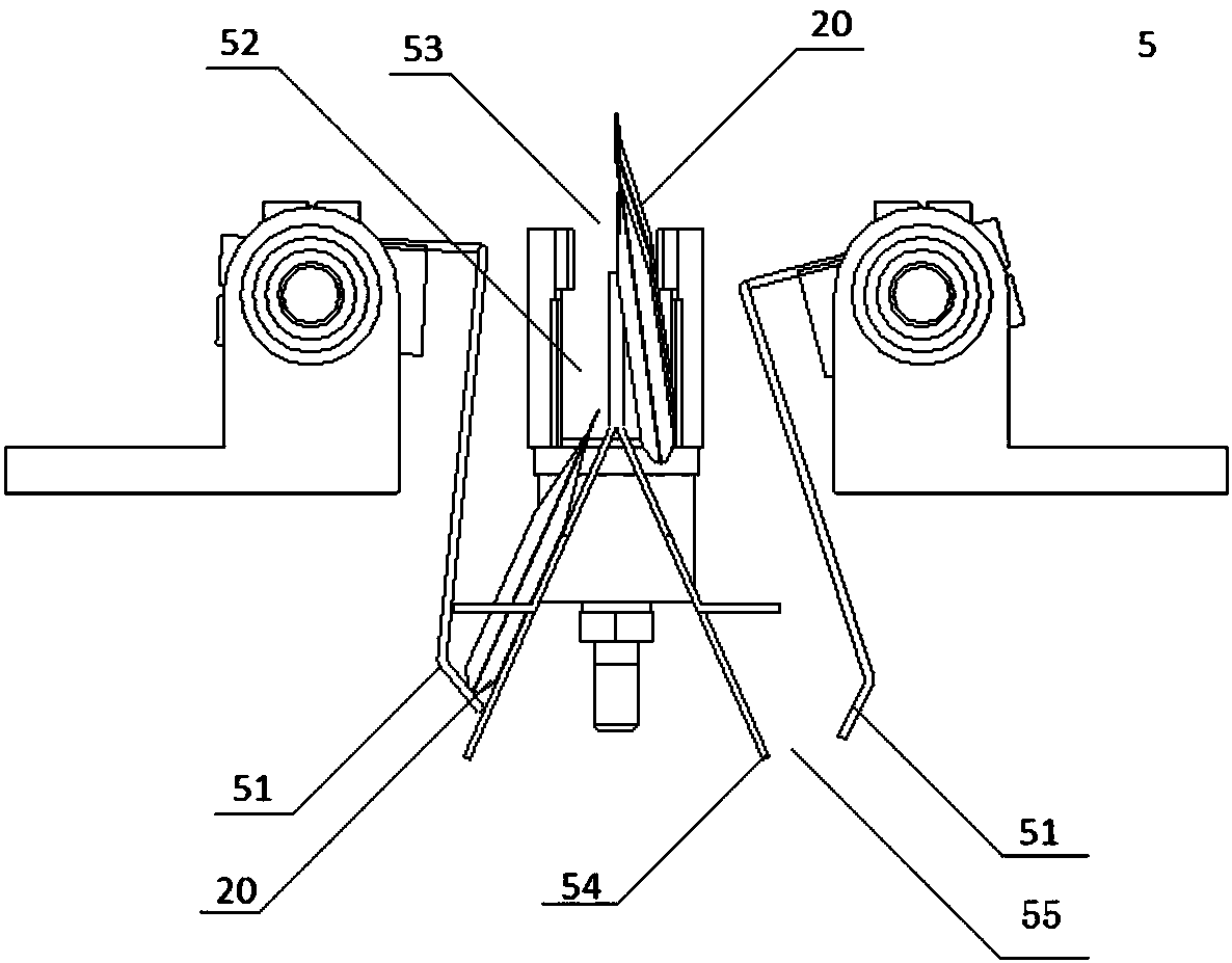 Collection device of automatic packaging equipment