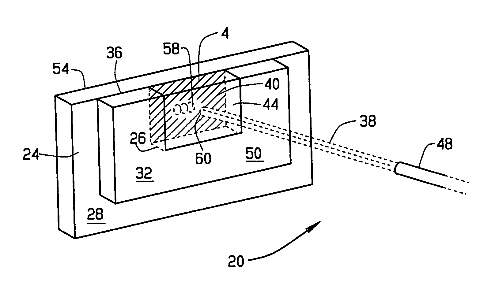 Using laser shock loads to debond structures