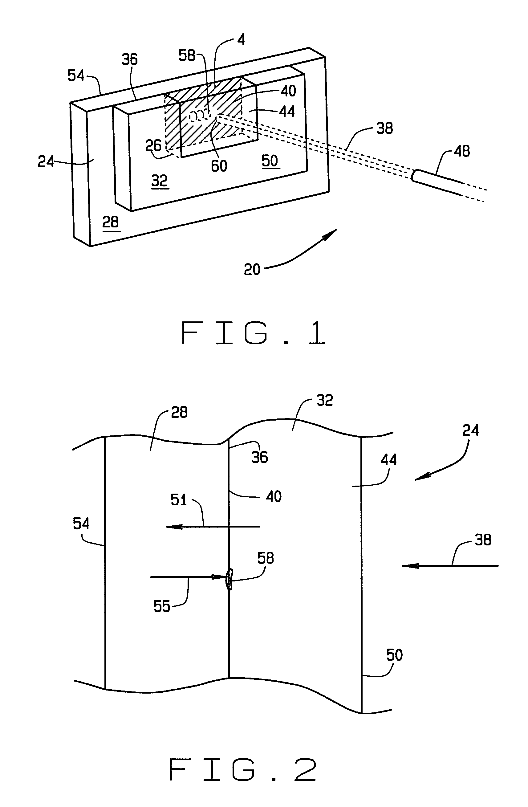 Using laser shock loads to debond structures