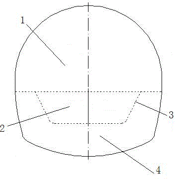 Construction deformation control method for lower step of high crustal stress weak surrounding rock tunnel