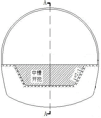 Construction deformation control method for lower step of high crustal stress weak surrounding rock tunnel