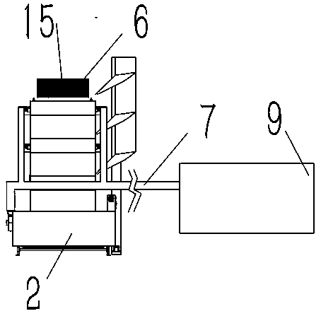 Broiler chicken cage with intelligent cleaning function