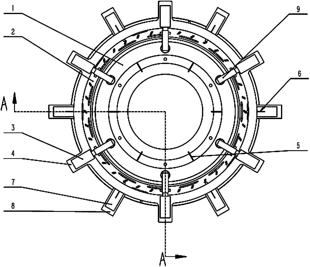 Thin-walled casing part non-chatter processing method and processing fixture thereof