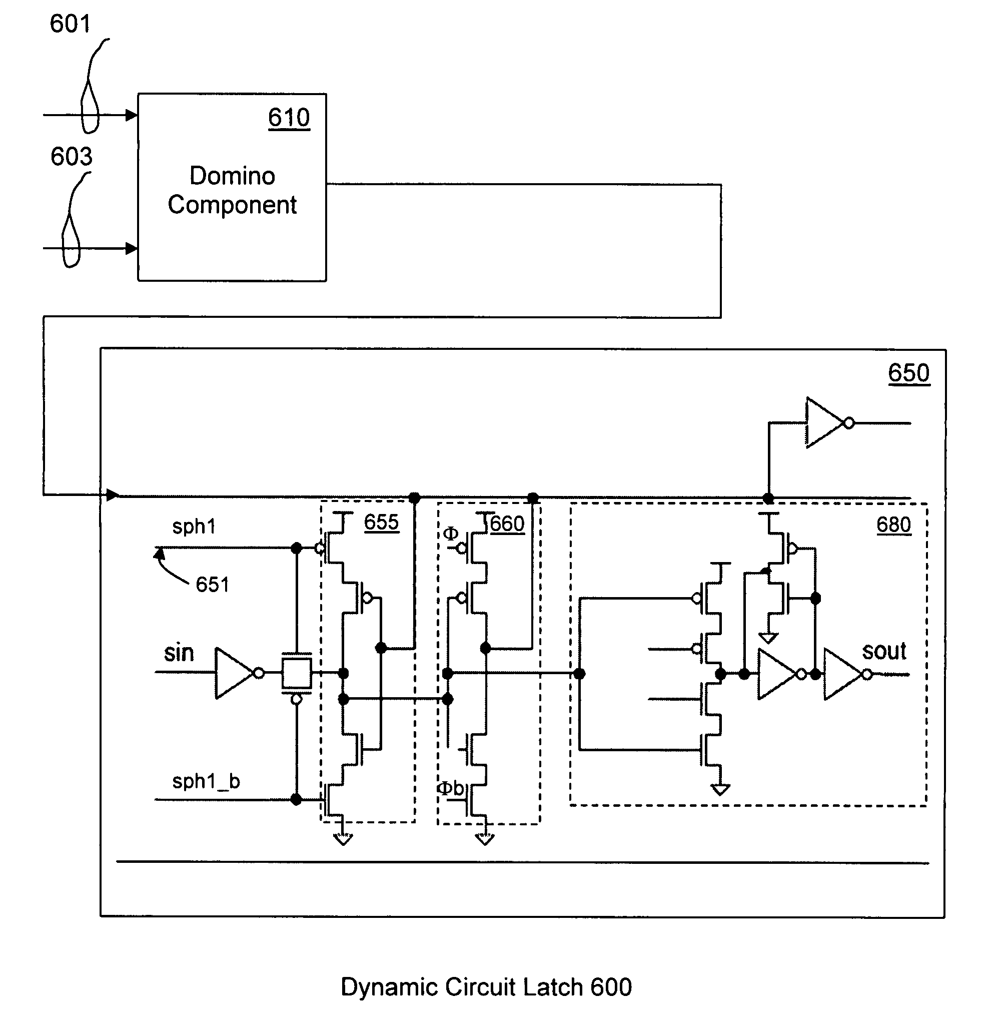 Scannable dynamic circuit latch