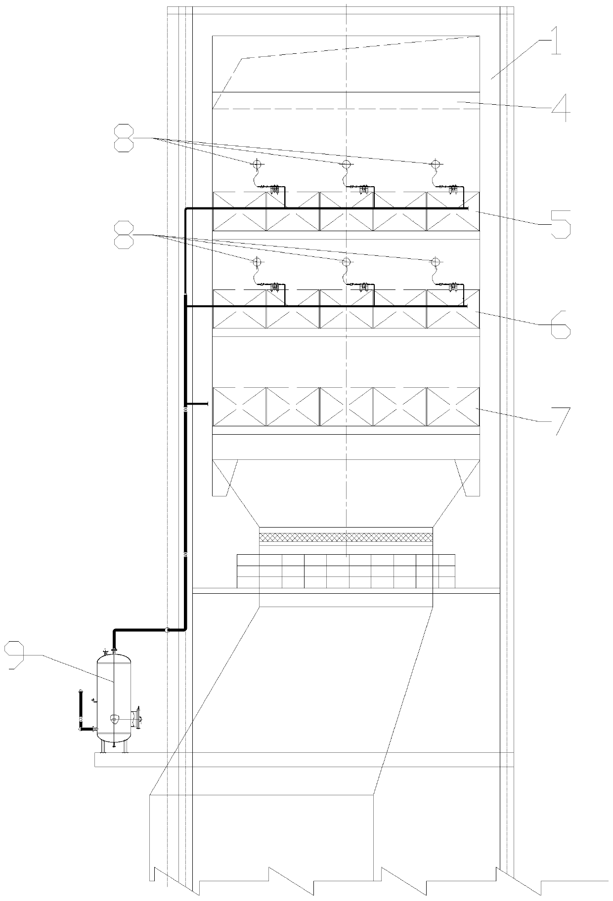 Flue gas denitration system