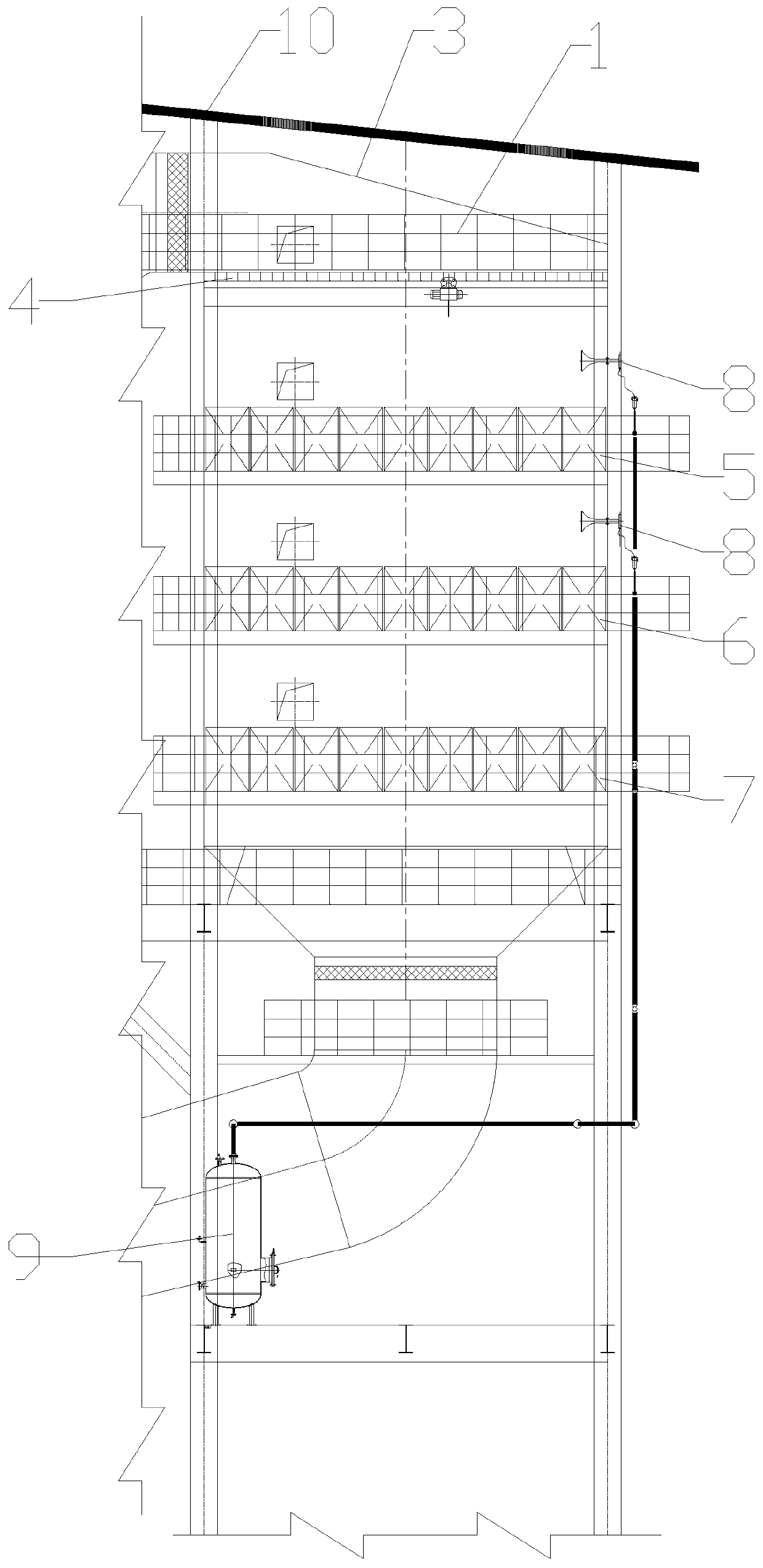 Flue gas denitration system