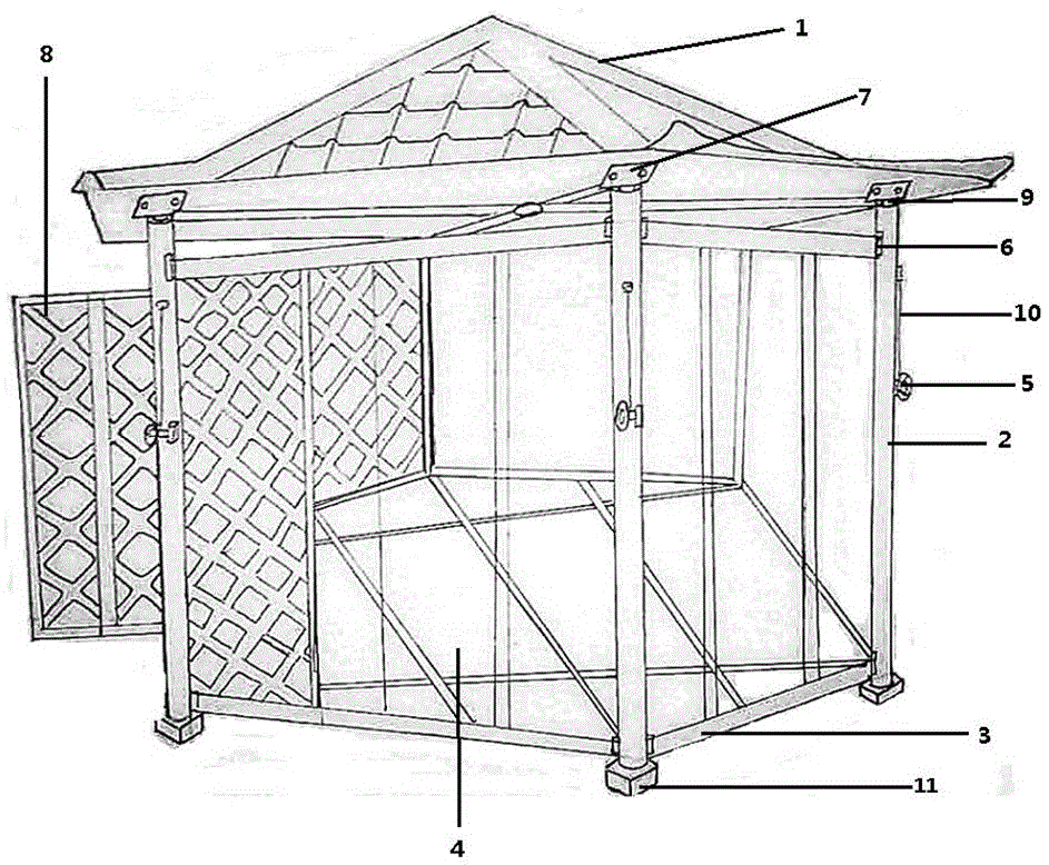 Grass storage frame