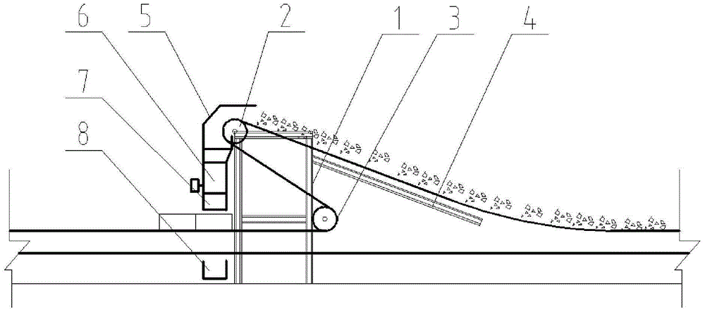 Rubber belt conveyor capable of realizing multi-point unloading and use method thereof