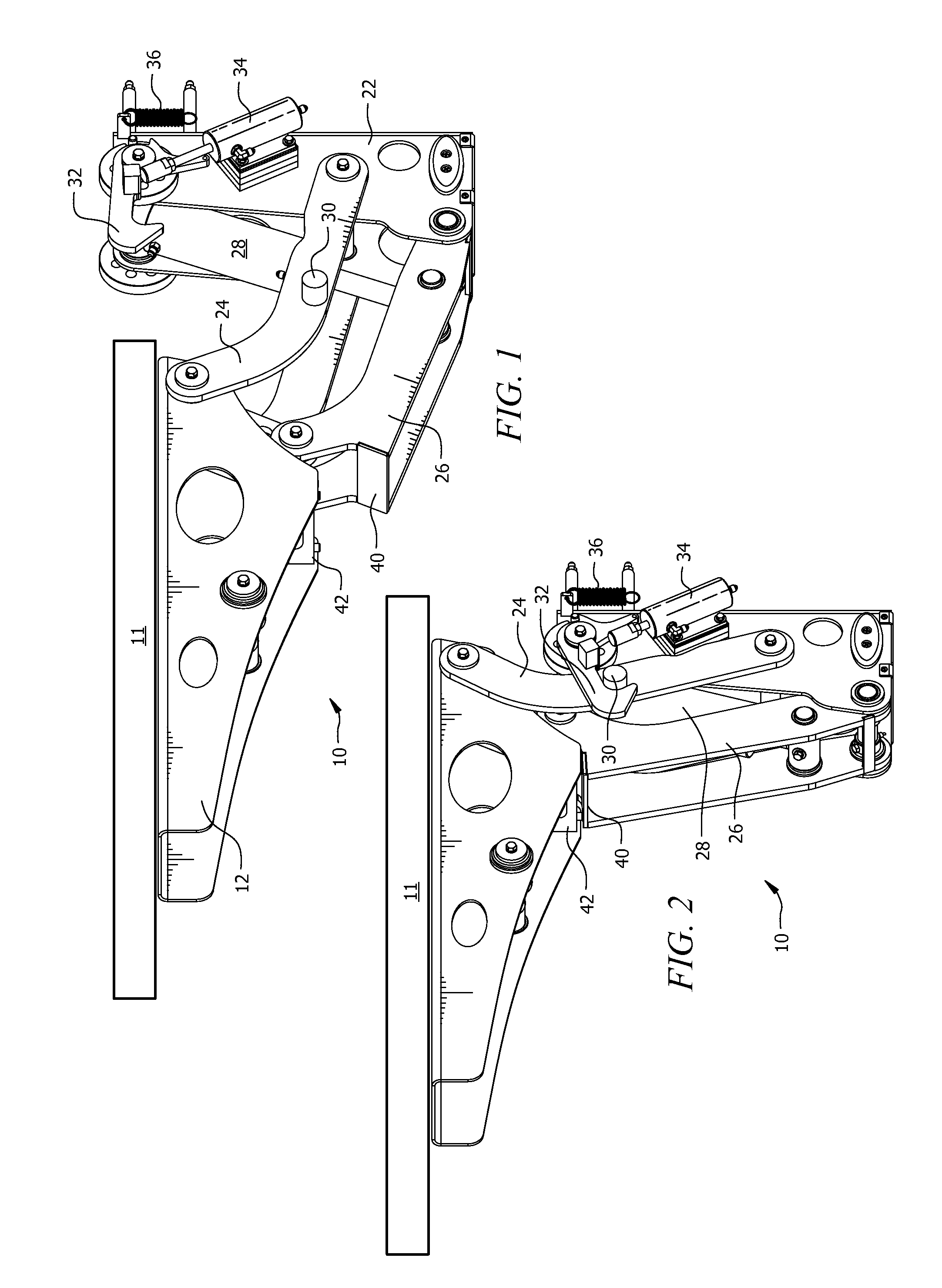 Lift mechanism for added stability for a swim platform of a boat