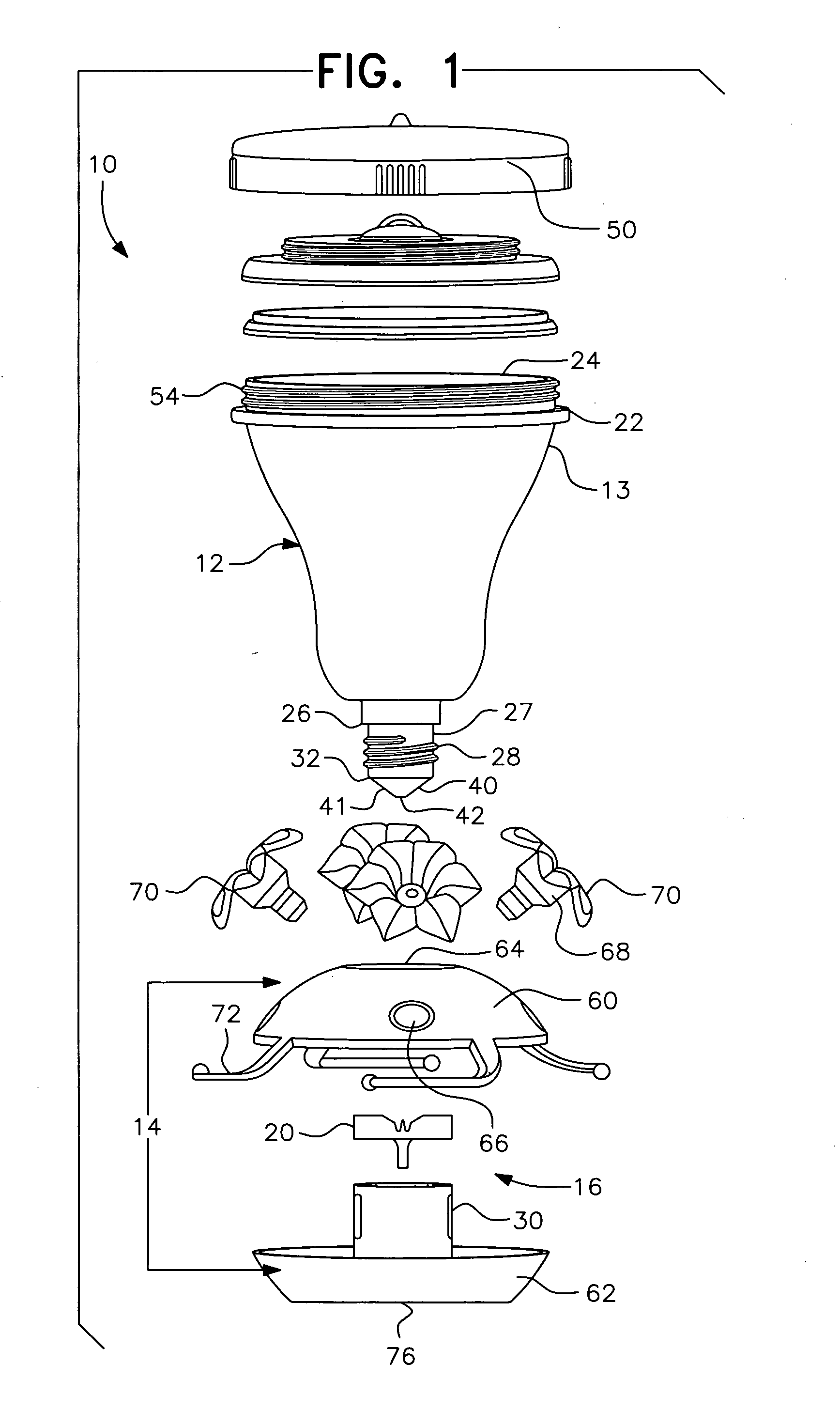 Top-fill hummingbird feeder with float valve base closure mechanism