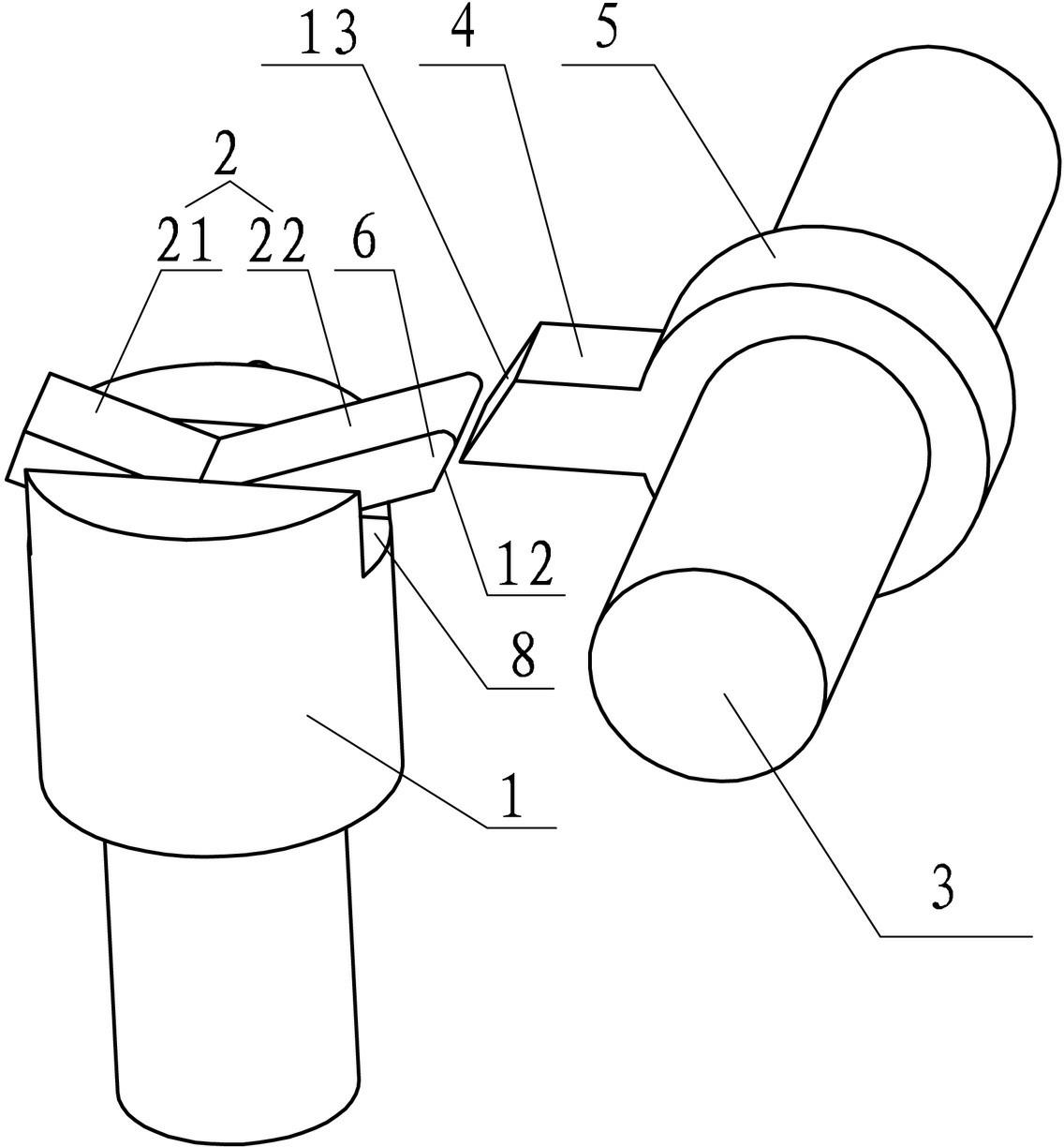 Gear reversing locking device of automobile transmission