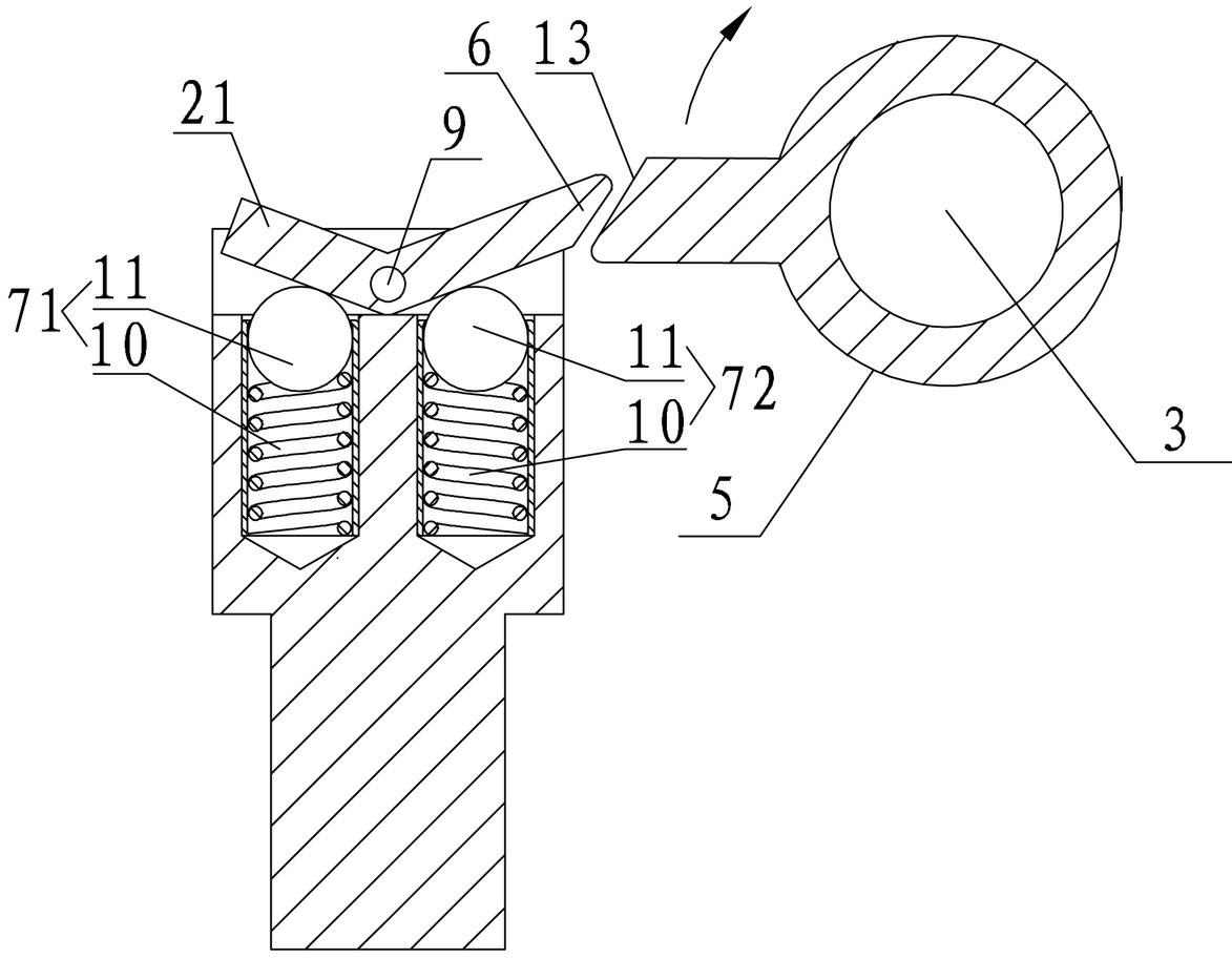 Gear reversing locking device of automobile transmission