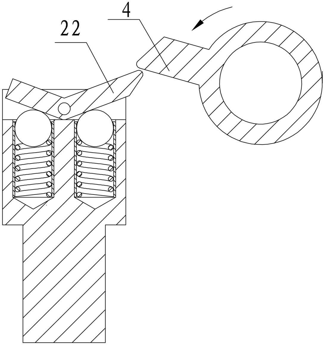 Gear reversing locking device of automobile transmission