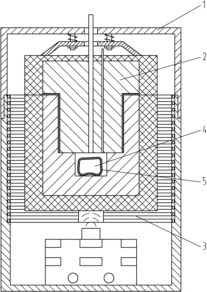 Microwave hot isostatic pressure sintering furnace for dental zirconia ceramic later sintering