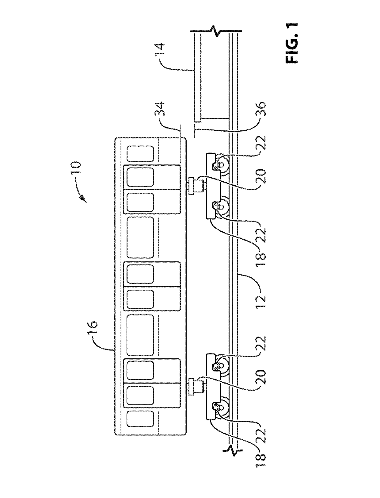 Height adjustable secondary suspension for a rail vehicle