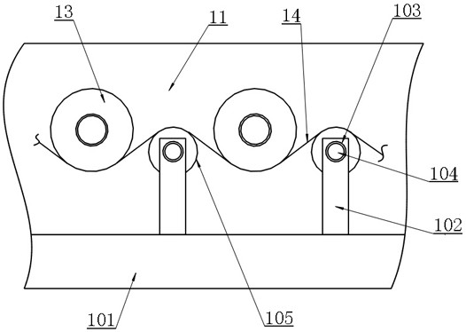 Roller type conveying equipment used for plate machining