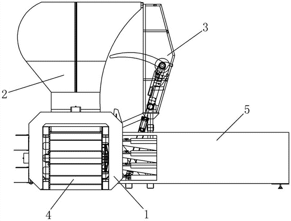 Clinging arm horizontal packing machine