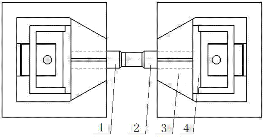 Hot-pressing composite testing method based on thermal simulation test machine