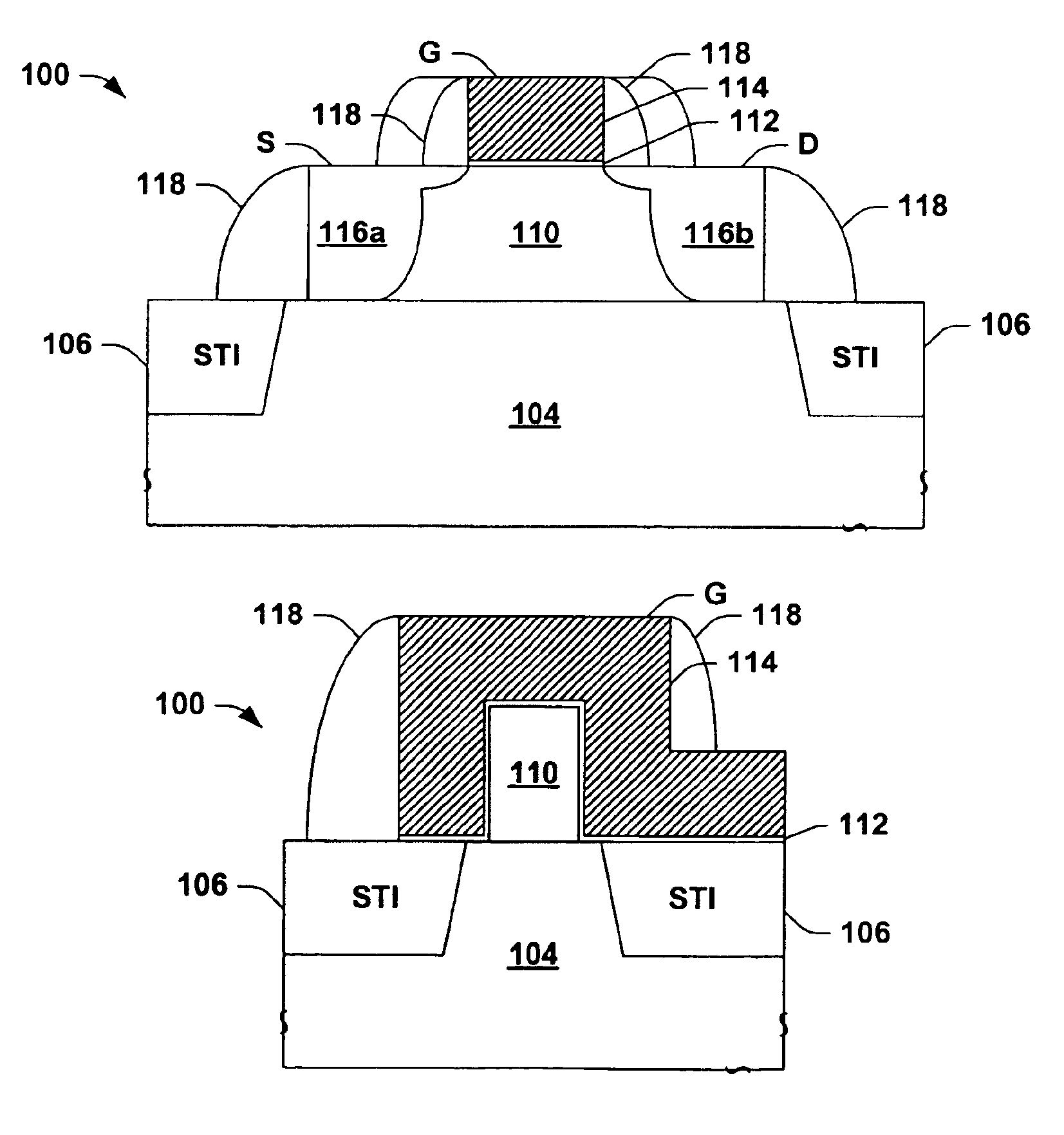 Multiple-gate MOSFET device with lithography independent silicon body thickness and methods for fabricating the same