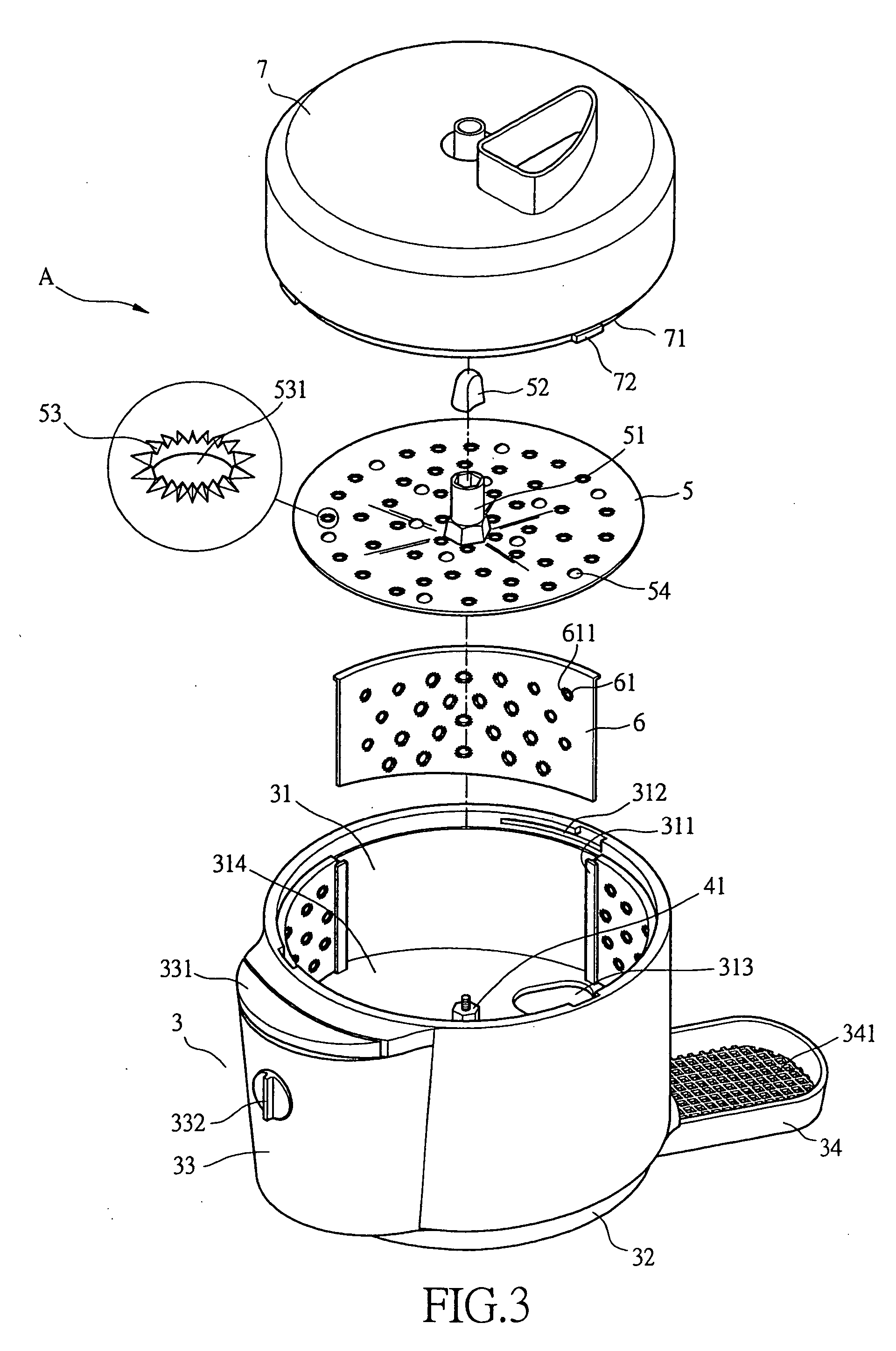 Fruit skin peeling device