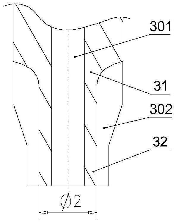 Jet device for mixed grinding materials after jet flow