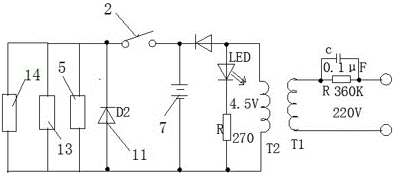 Electric plate brush horizontally driven by electromagnet