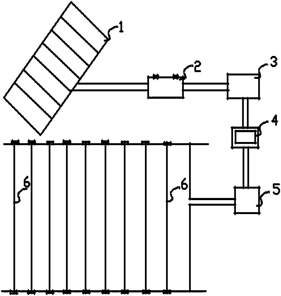 Solar energy low voltage carbon fiber ground heating system